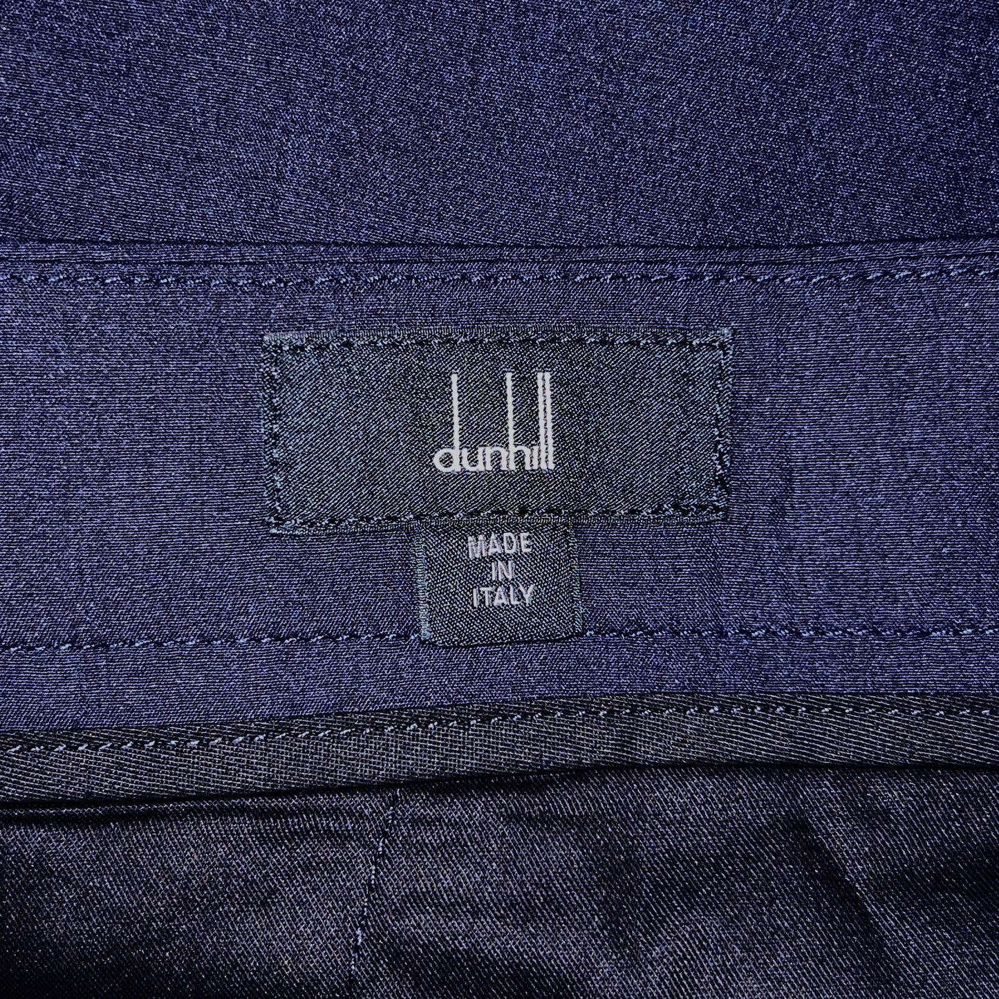17万 新品 ダンヒル シルク49 ウール51 スラックス パンツ 濃紺 50