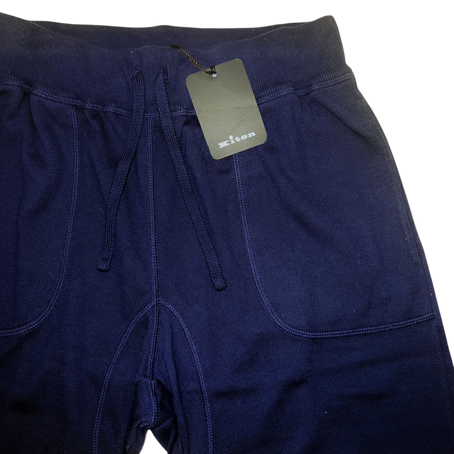 RRP$950 [new] Kiton Cotton100% knit Shorts Dark blue XS