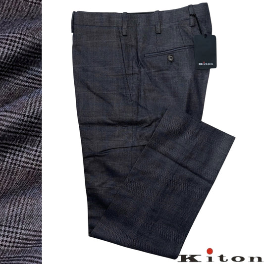 RRP$4600 70万 [new] Kiton 13.2μ wool pants 46 gray