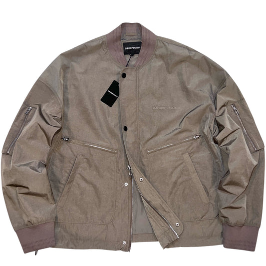$1350 EMPORIO ARMANI All-weather blouson Khaki 52